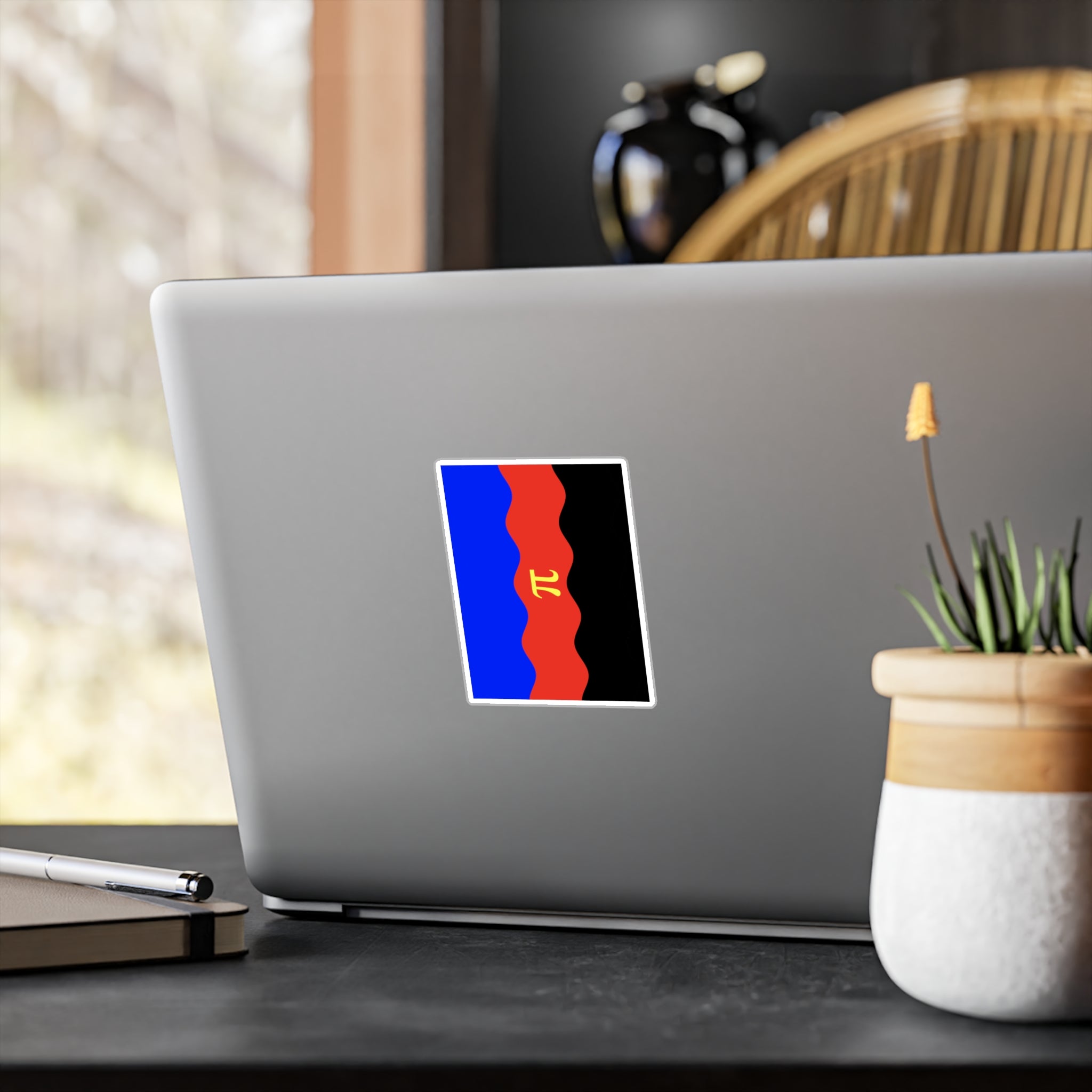 Polyamory Flag Ripple Decal: Wavey Pride Sticker
