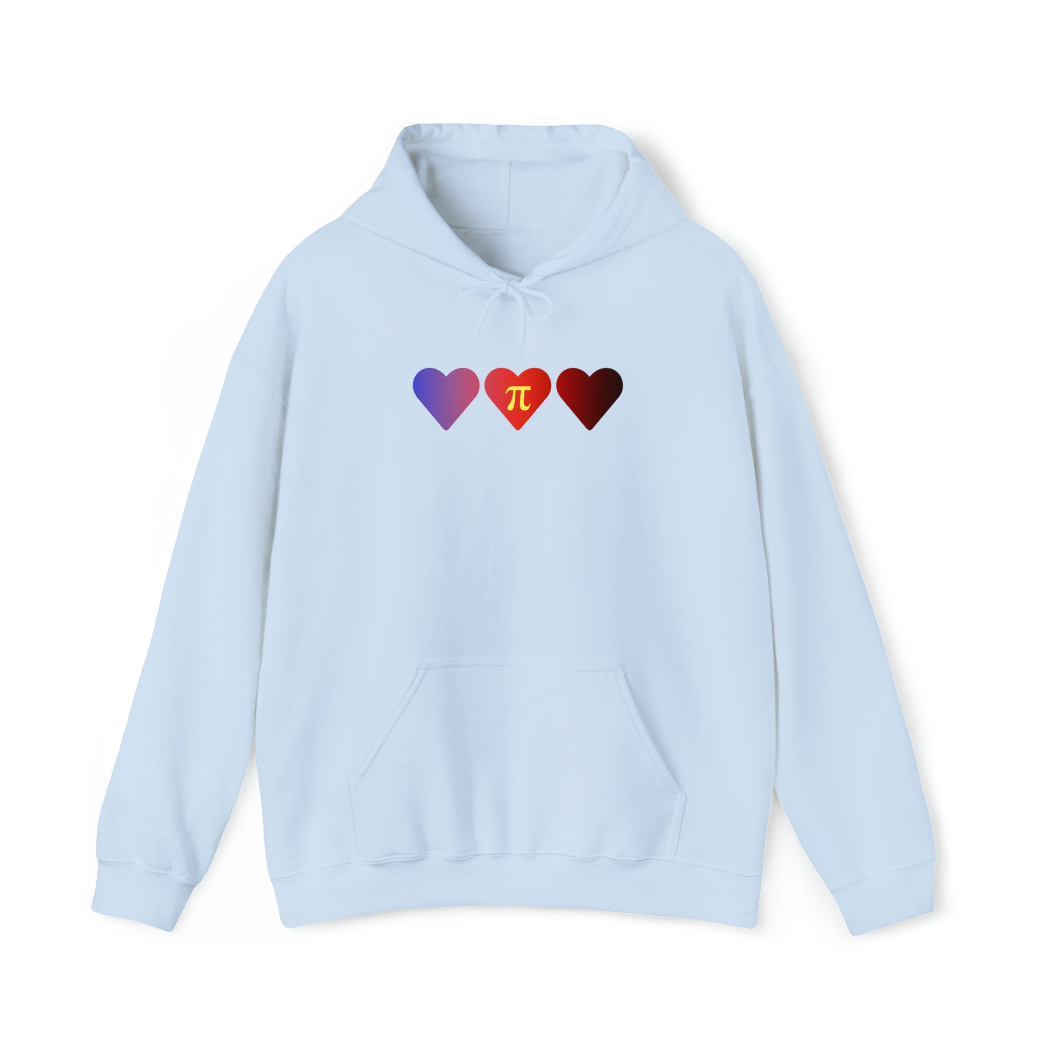 Polyamory Flag Hearts Hoodie: Pride LGBTQ+ Gradient Design