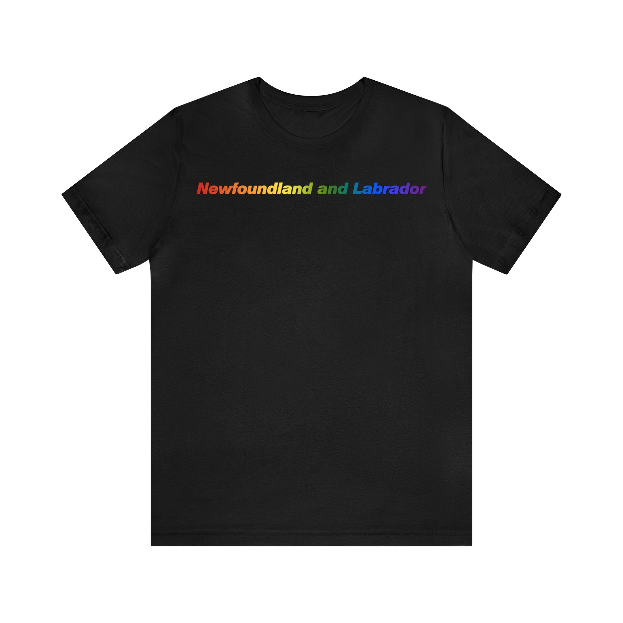 Newfoundland and Labrador Pride Gradient T-Shirt: LGBTQ+ Designed Tee
