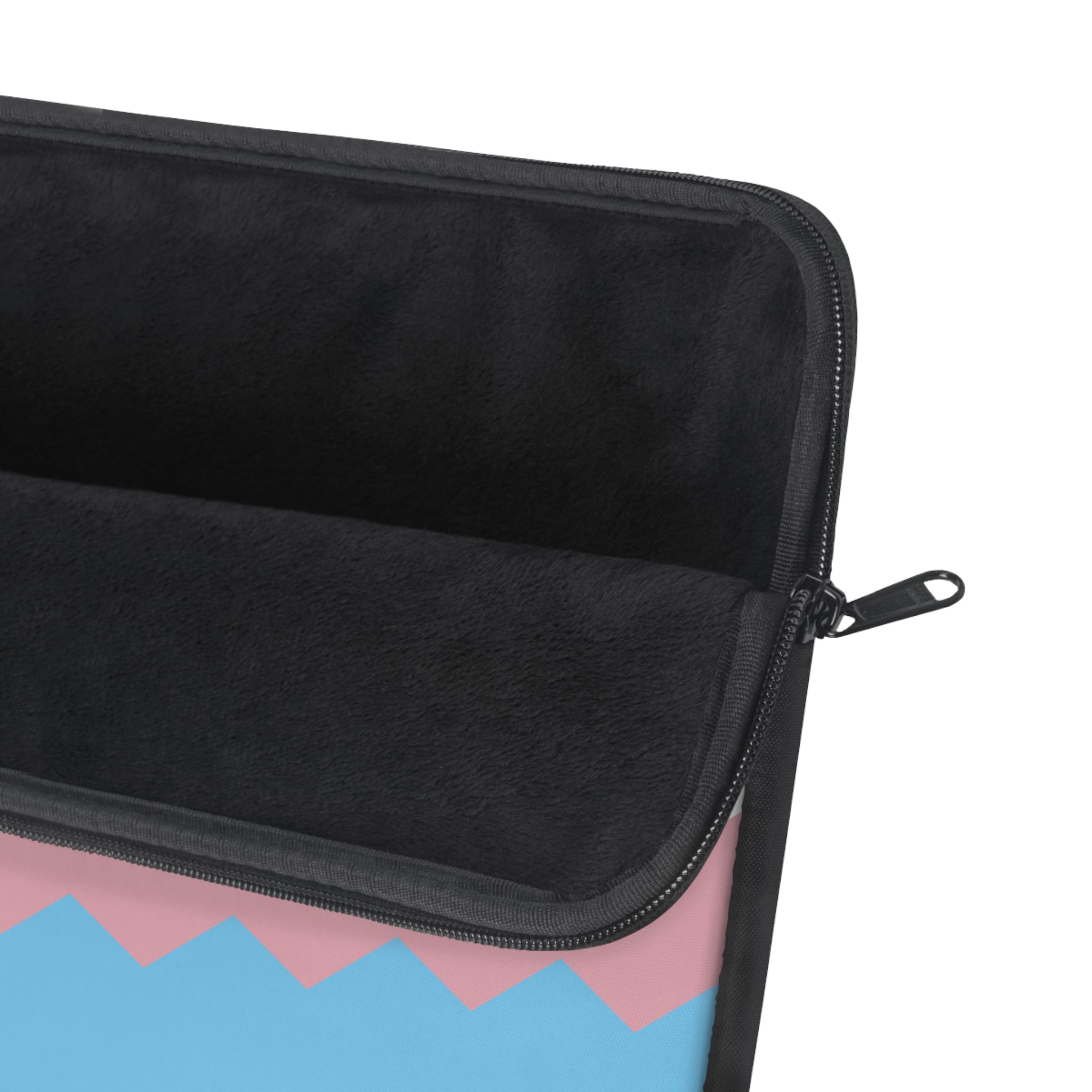 Transgender Pride Flag Laptop Sleeve: Wavey Print Protective Case