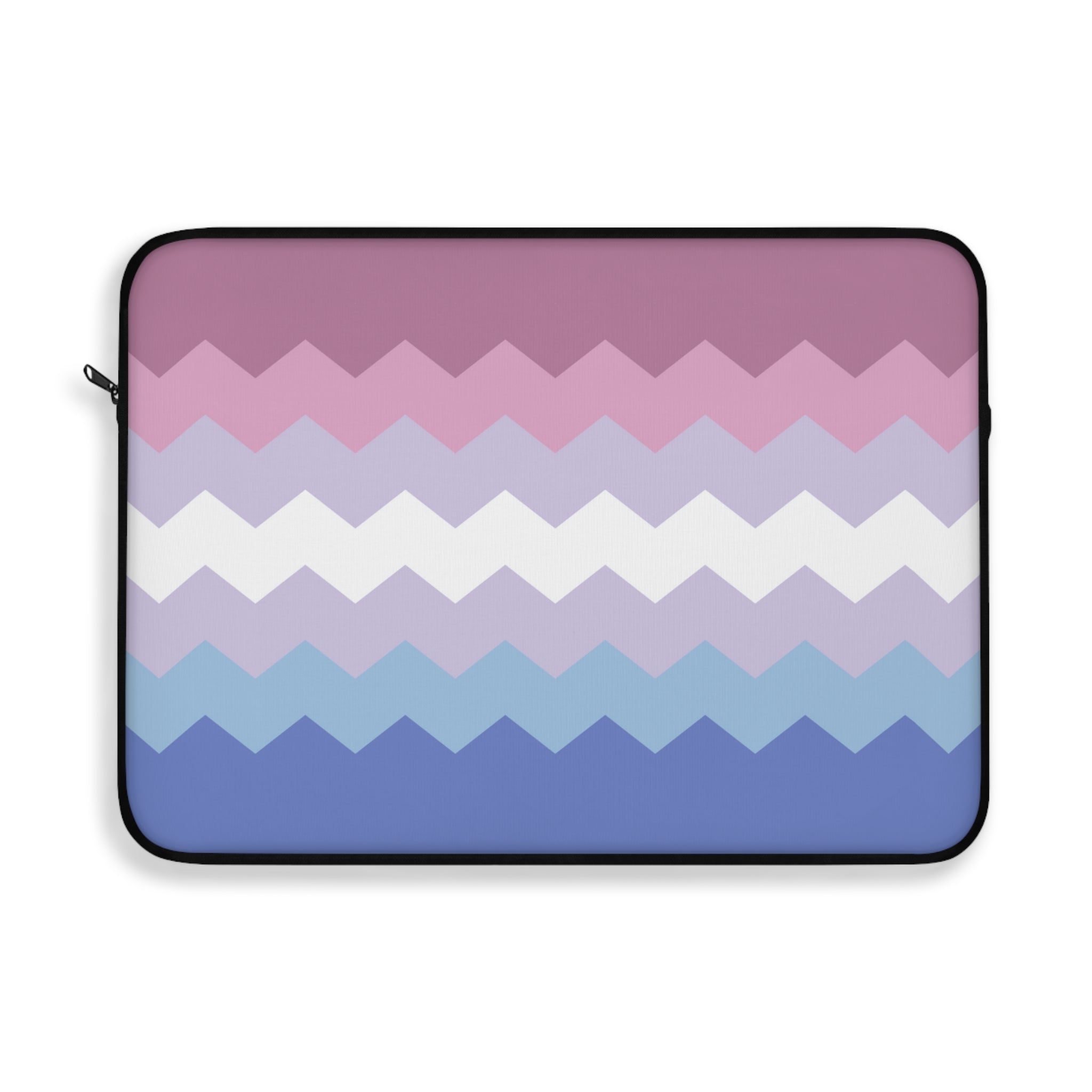 Bigender Pride Flag Laptop Sleeve: Wavey Print Protective Case