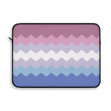 Bigender Pride Flag Laptop Sleeve: Wavey Print Protective Case