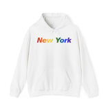 New York Hoodie: Vibrant Pride Gradient Design
