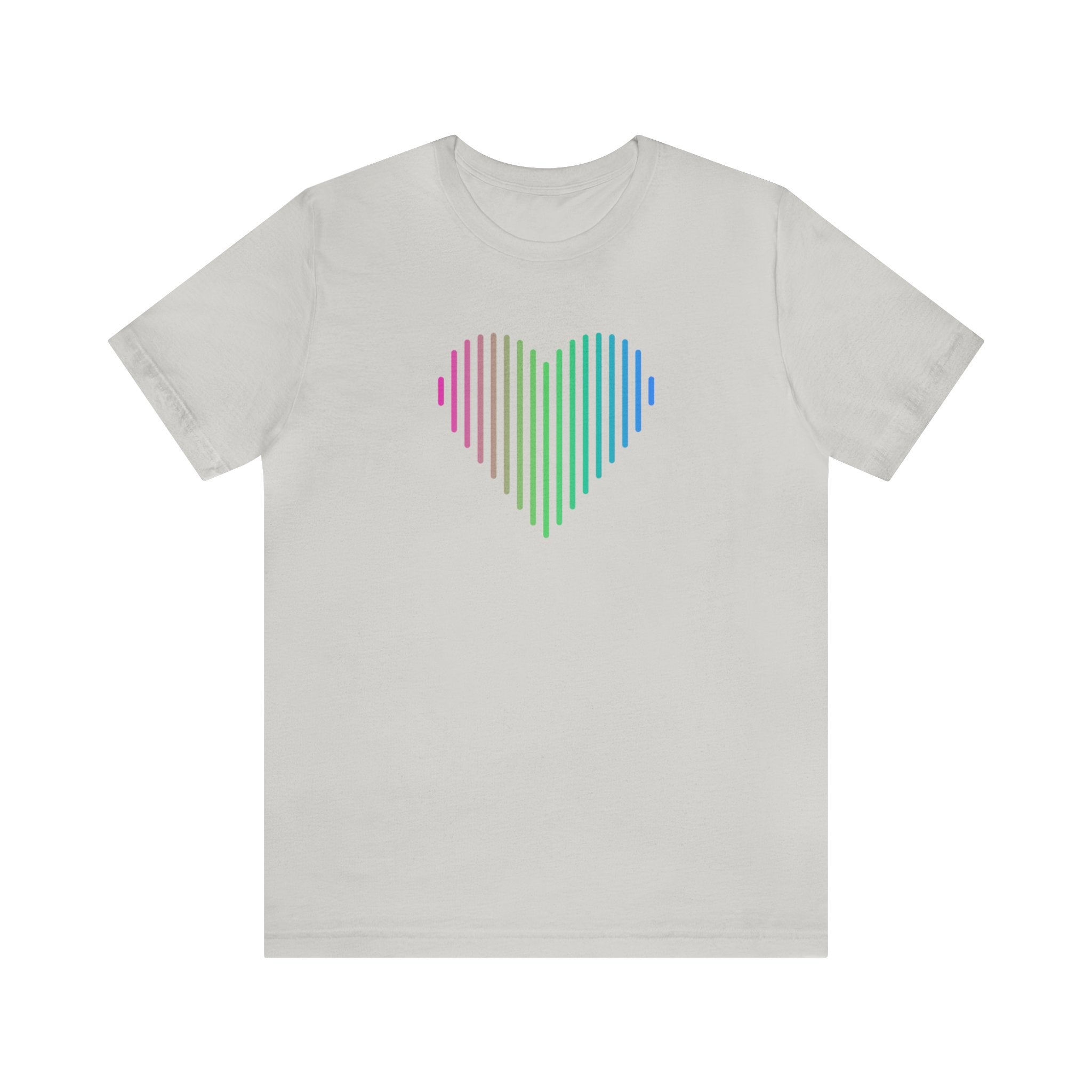 Polysexual Heart Lines T-Shirt: Pride Gradient Tee