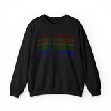 North Carolina LGBTQ+ Pride Flag, Faded Black Sweater