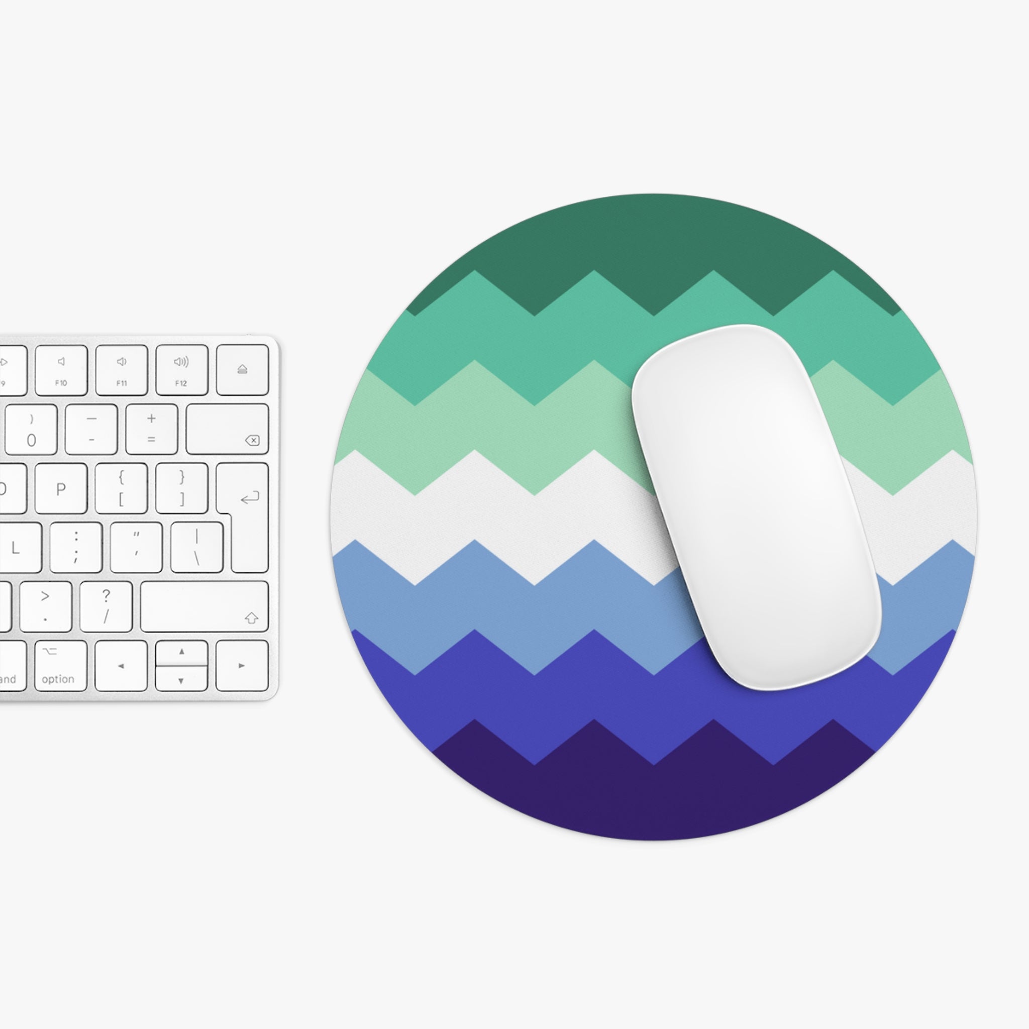 Gay Pride Flag Wavey Mousepad: Sharp Design for Desk