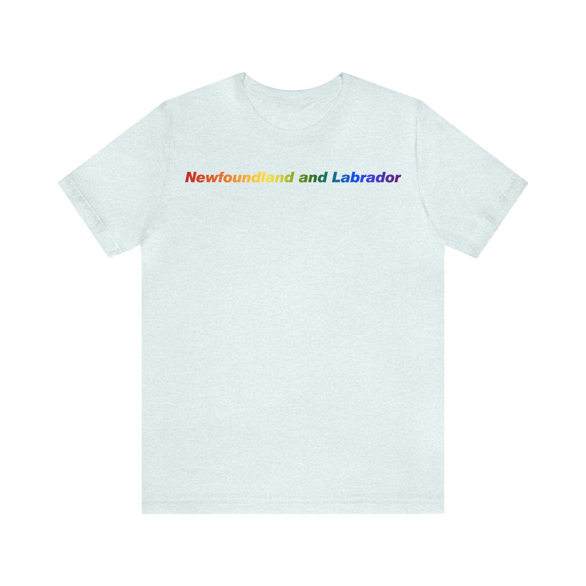 Newfoundland and Labrador Pride Gradient T-Shirt: LGBTQ+ Designed Tee