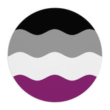 Asexual Flag Ripple Mousepad: Wavey Design for Desk