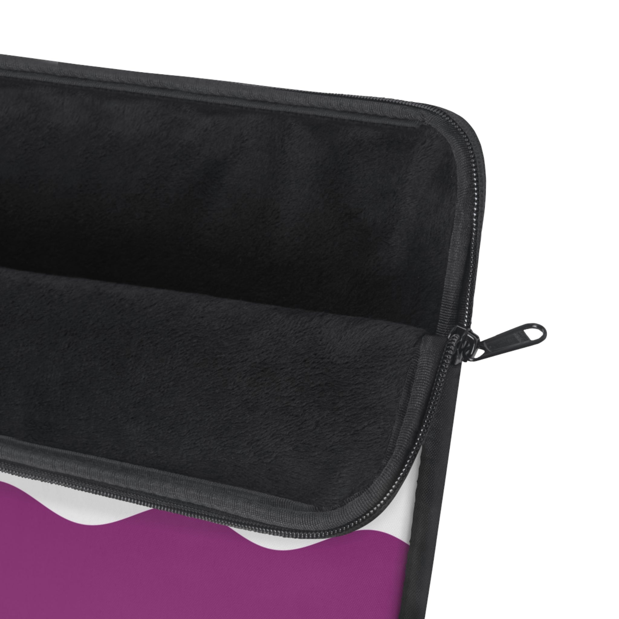Asexual Pride Flag Laptop Sleeve: Ripple Print Protective Case