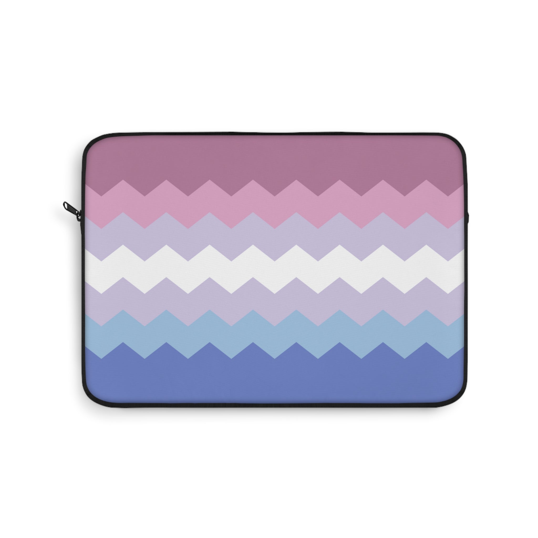 Bigender Pride Flag Laptop Sleeve: Wavey Print Protective Case