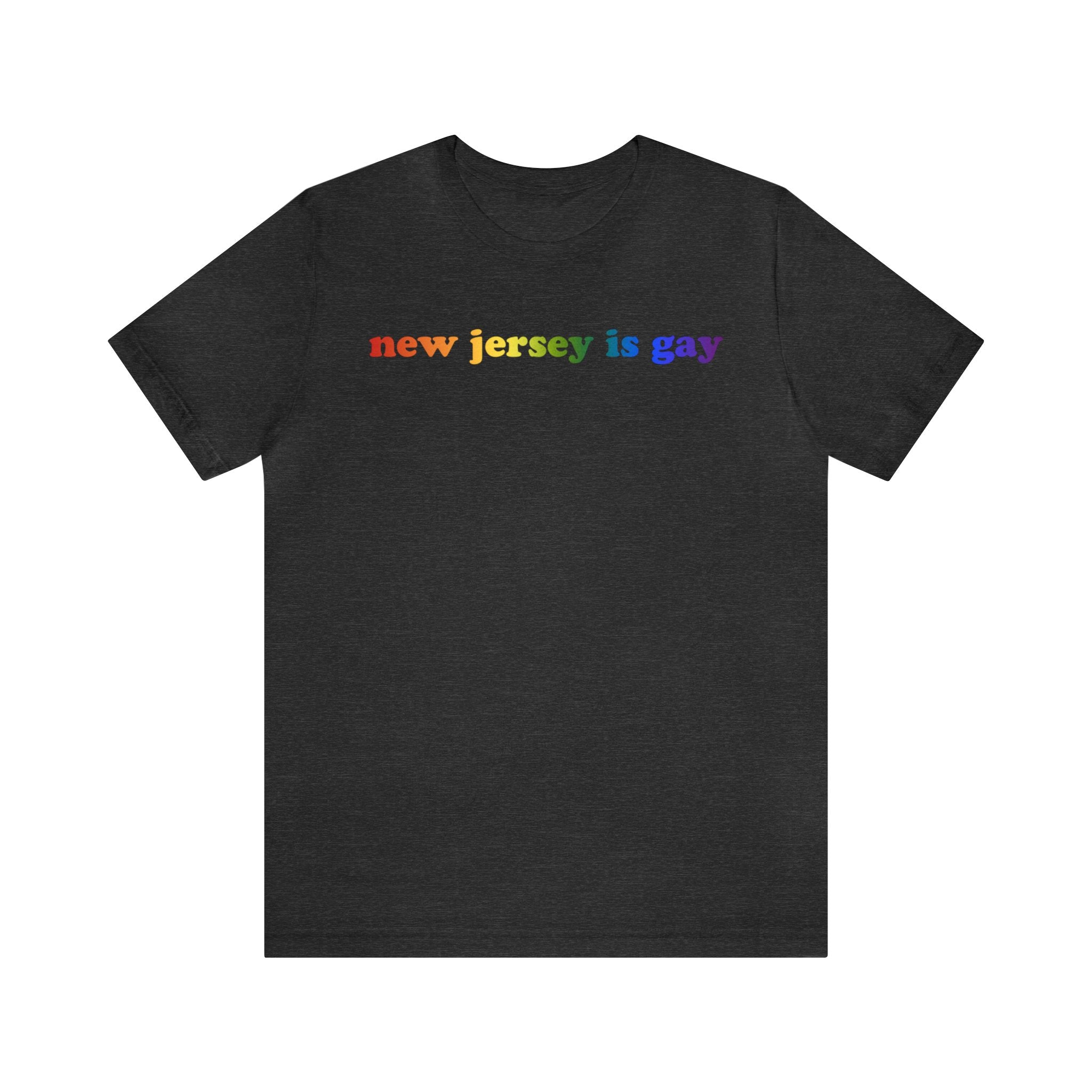 New Jersey is Gay Pride T-Shirt: LGBTQ+ Flag Gradient Tee