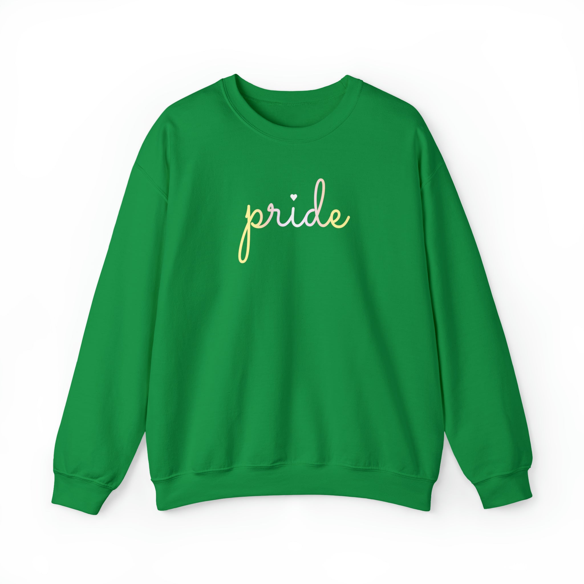 Pangender Pride Sweater: Flowing Cursive 'Pride' in Gradient Hues