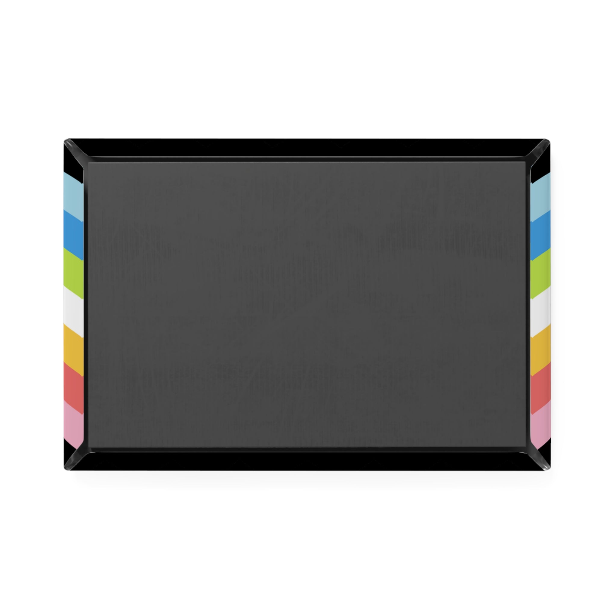 Queer Pride Flag Magnet: Wavey Rectangle Button for Fridge