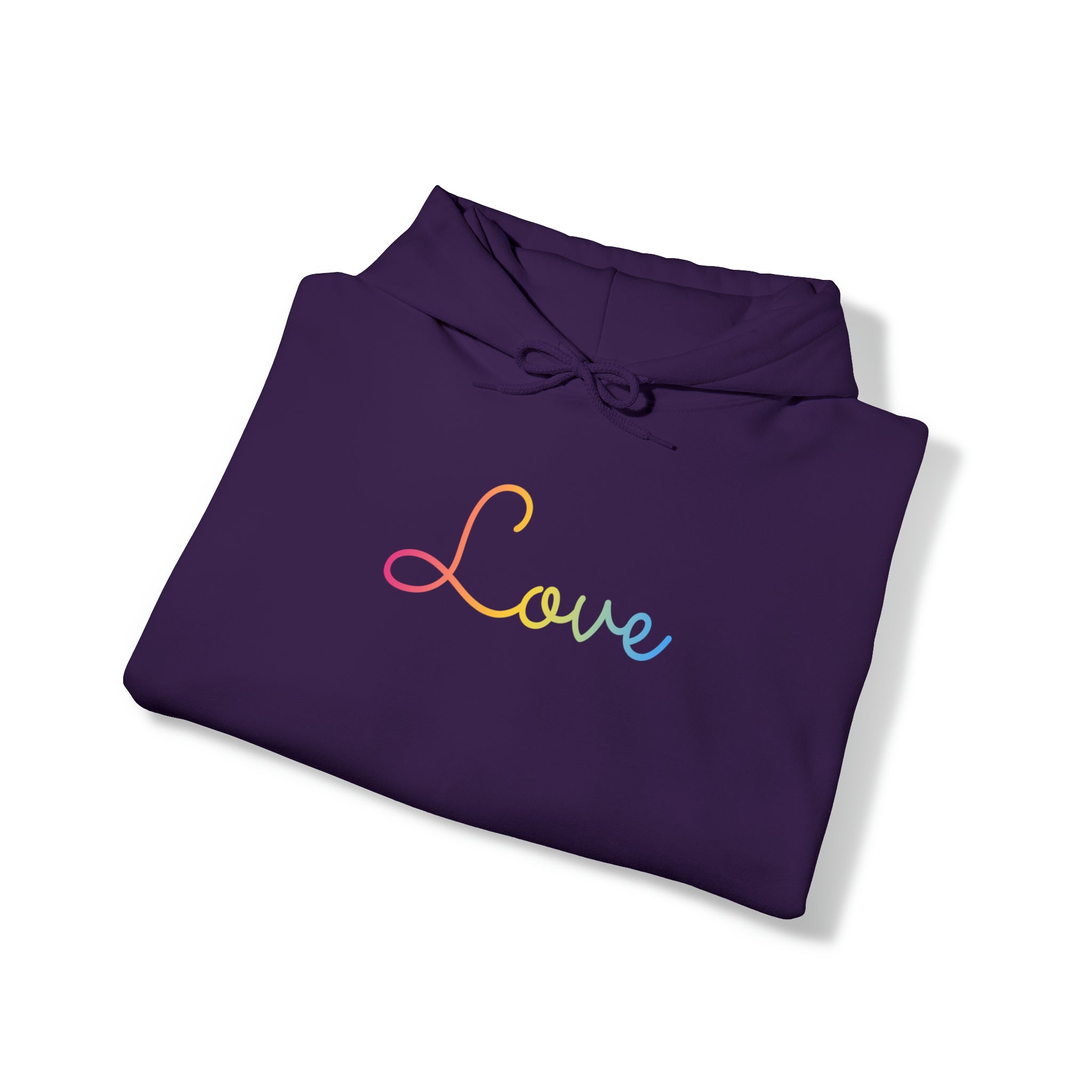 Pansexual Love Script Hoodie: Subtly Elegant Pride Sweatshirt