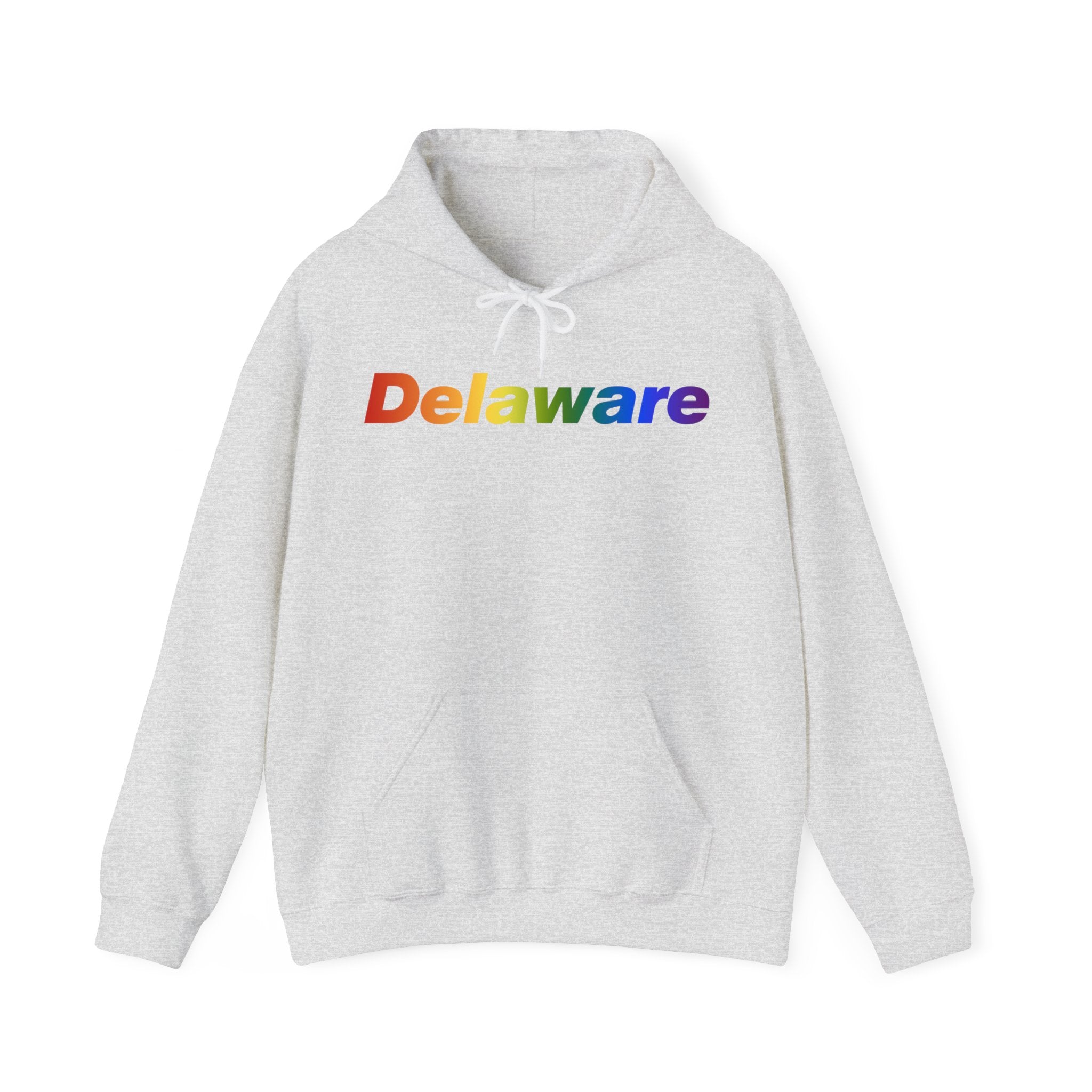 Delaware Hoodie: Vibrant Pride Gradient Design