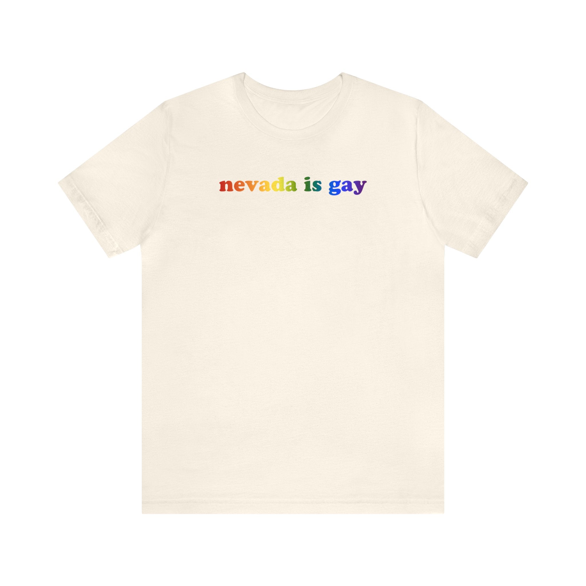 Nevada is Gay Pride T-Shirt: LGBTQ+ Flag Gradient Tee