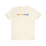 Nevada is Gay Pride T-Shirt: LGBTQ+ Flag Gradient Tee