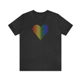 Pride Heart Lines T-Shirt: Pride Gradient Tee
