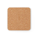 Lesbian Pride Flag Coaster Set: 4 Corkwood Ripple Drink Coasters