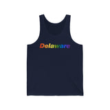 Delaware Tank-Top: Vibrant Pride Gradient Design