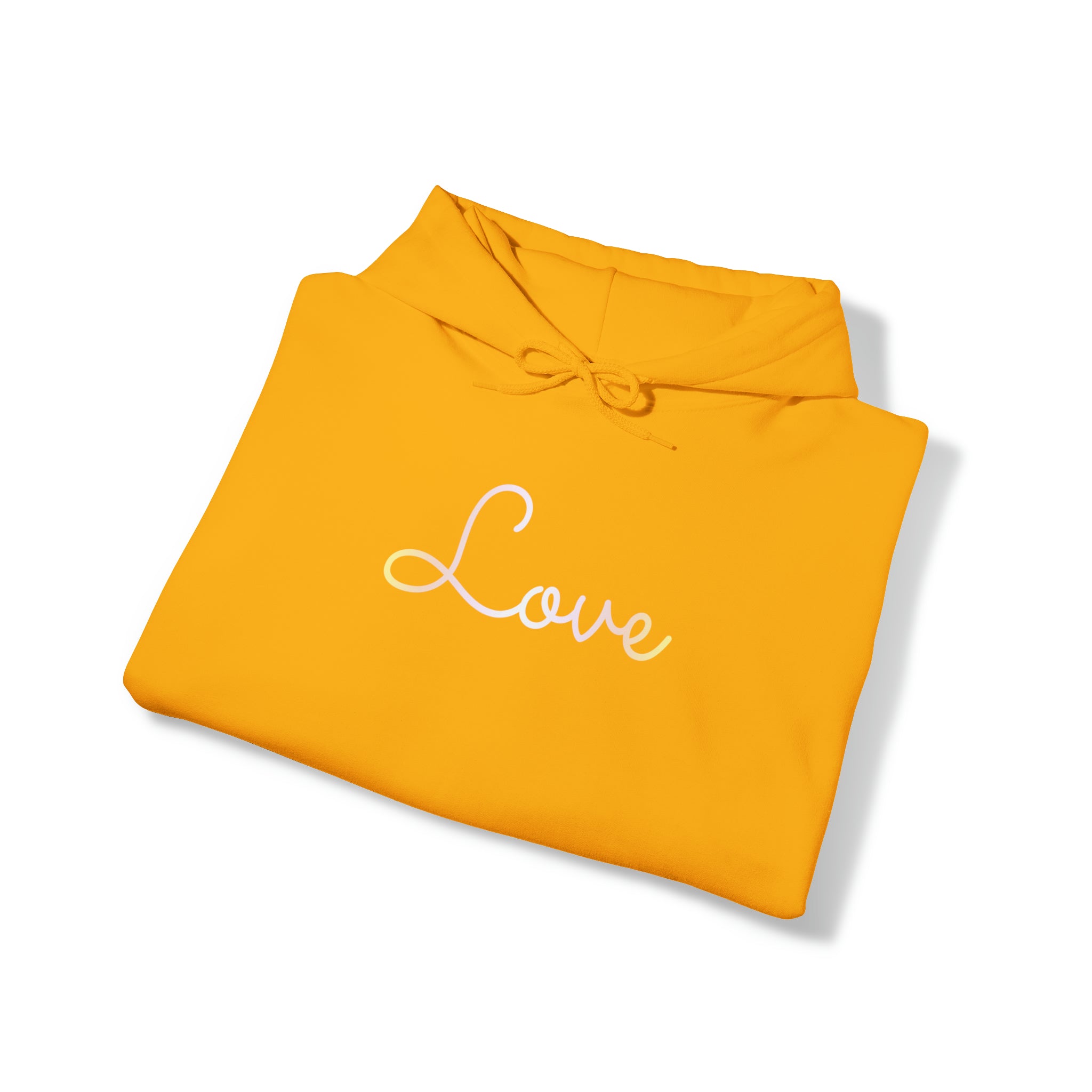Pangender Love Script Hoodie: Subtly Elegant Pride Sweatshirt