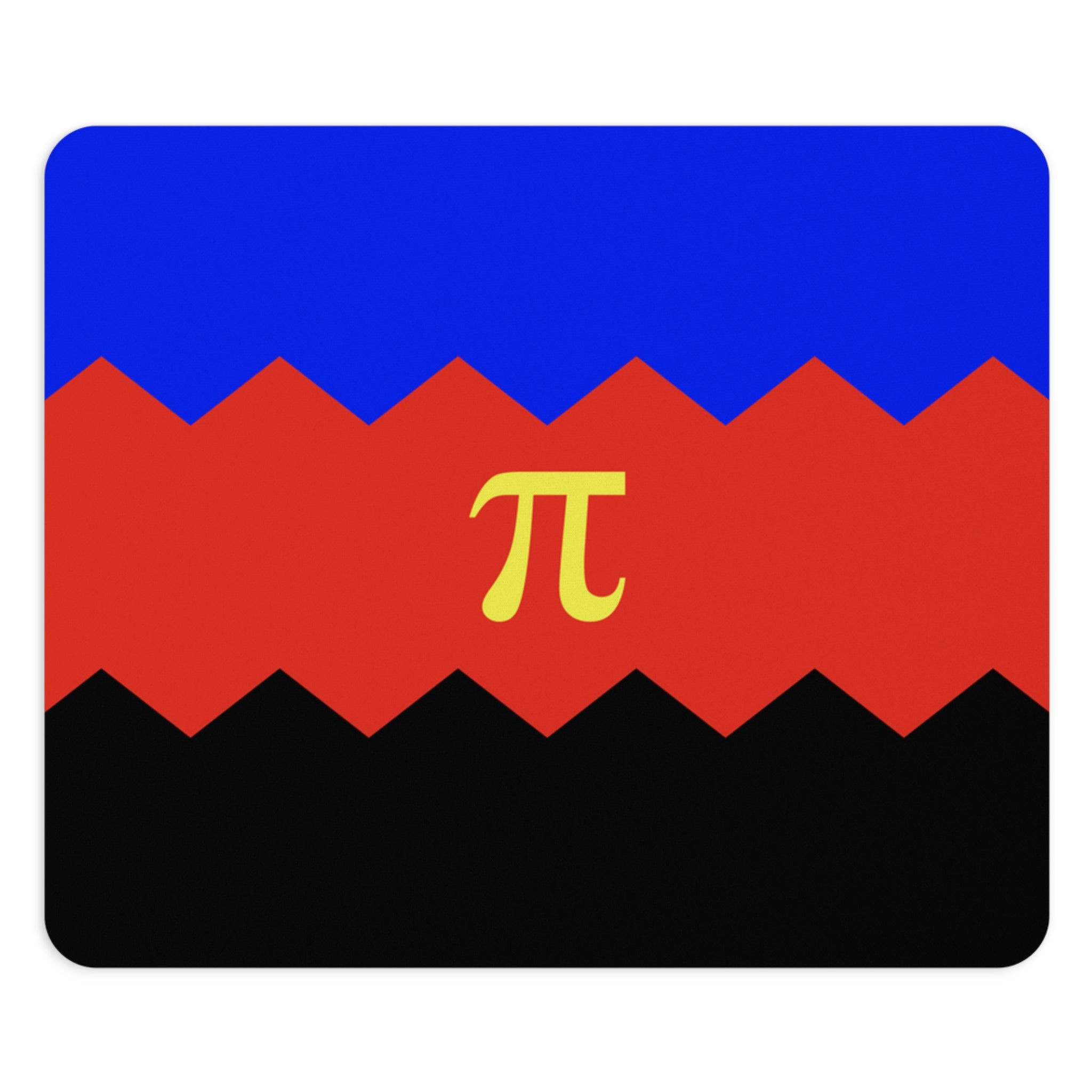 Polyamory Flag Wavey Mousepad: Sharp Design for Desk