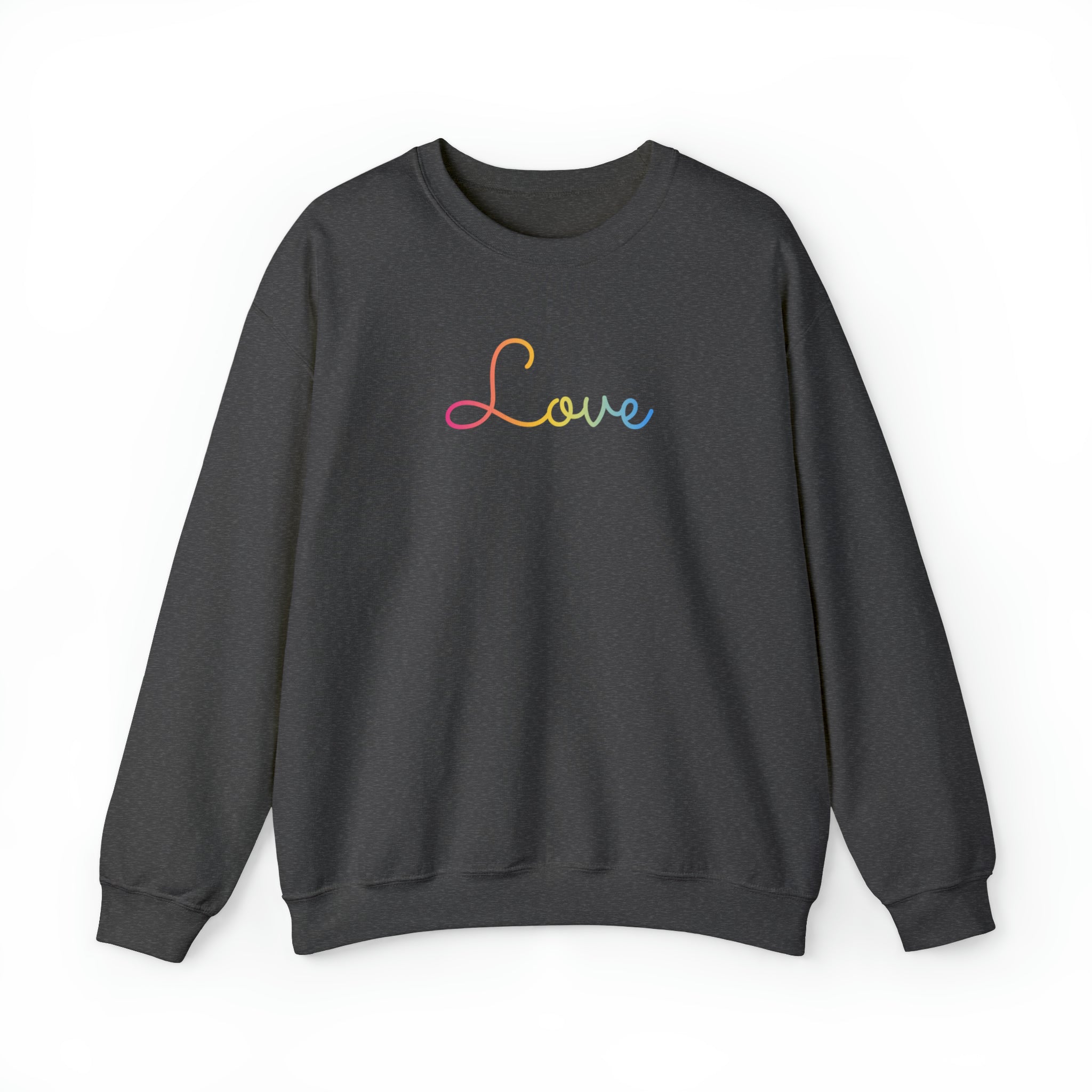 Pansexual Love Script Sweatshirt: Subtly Elegant Pride Sweater