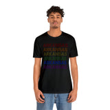 Arkansas LGBTQ+ Pride Flag, Faded Black T-Shirt