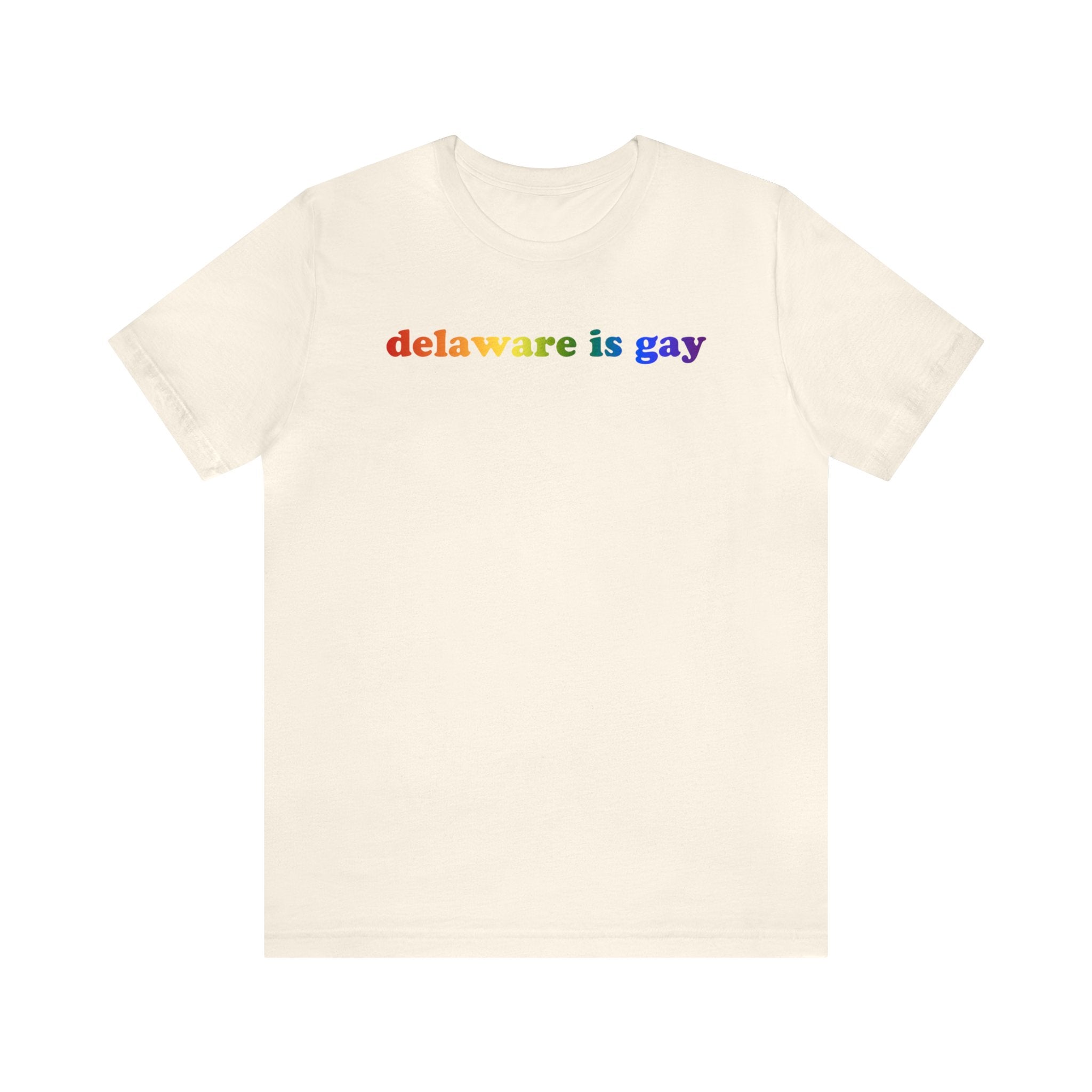 Delaware is Gay Pride T-Shirt: LGBTQ+ Flag Gradient Tee