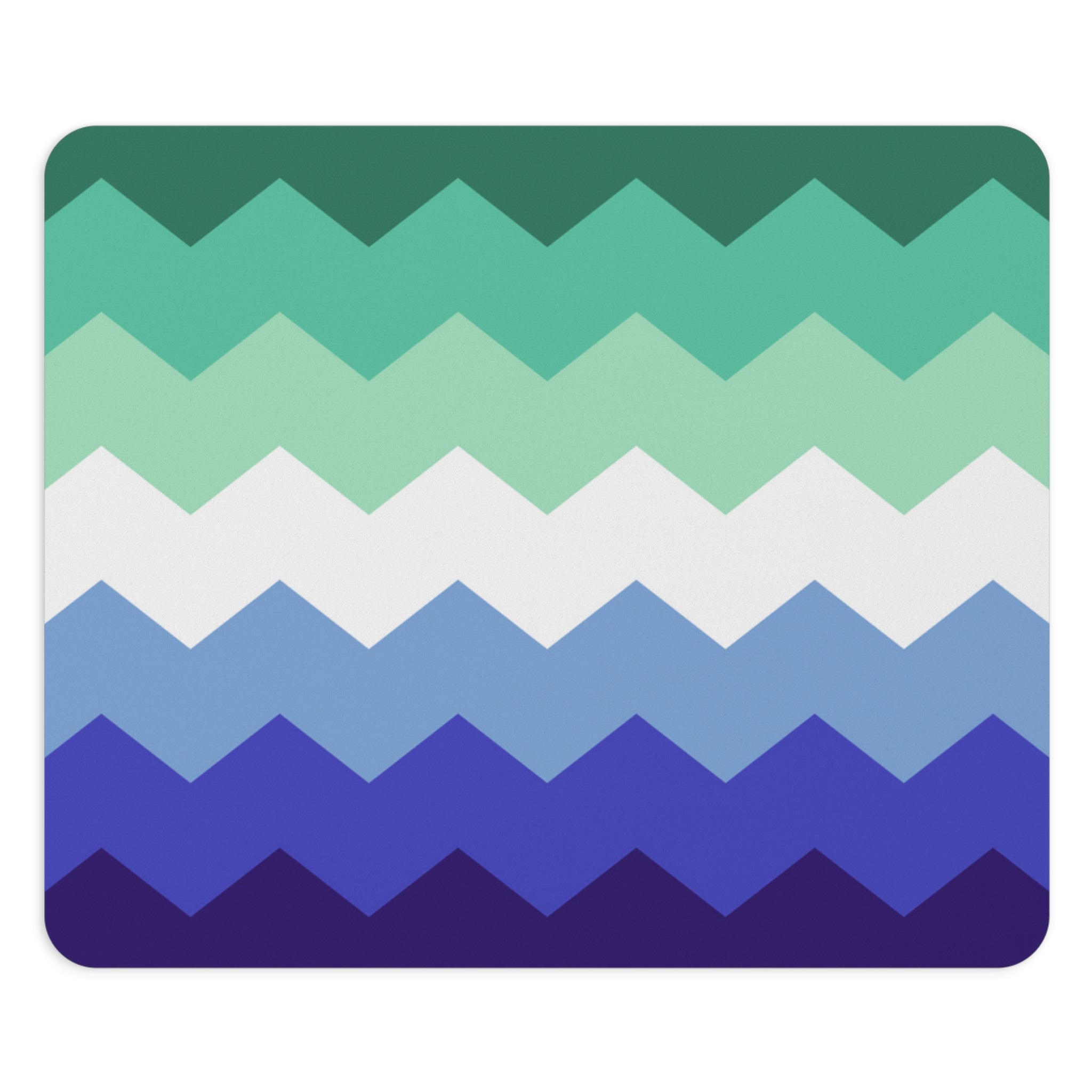 Gay Pride Flag Wavey Mousepad: Sharp Design for Desk