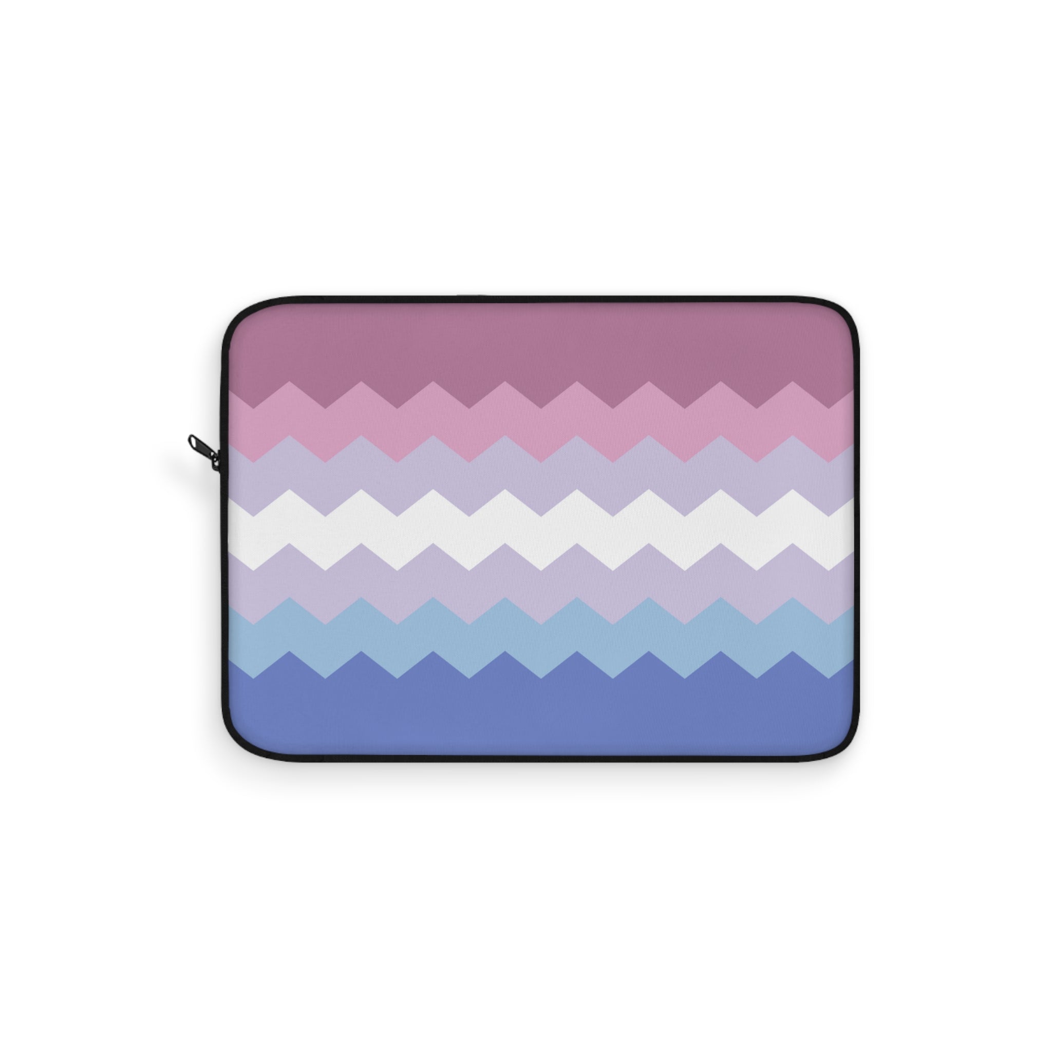 Bigender Pride Flag Laptop Sleeve: Wavey Print Protective Case