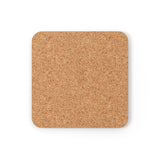 LGBTQ+ Flag Coaster Set: 4 Corkwood Ripple Drink Coasters