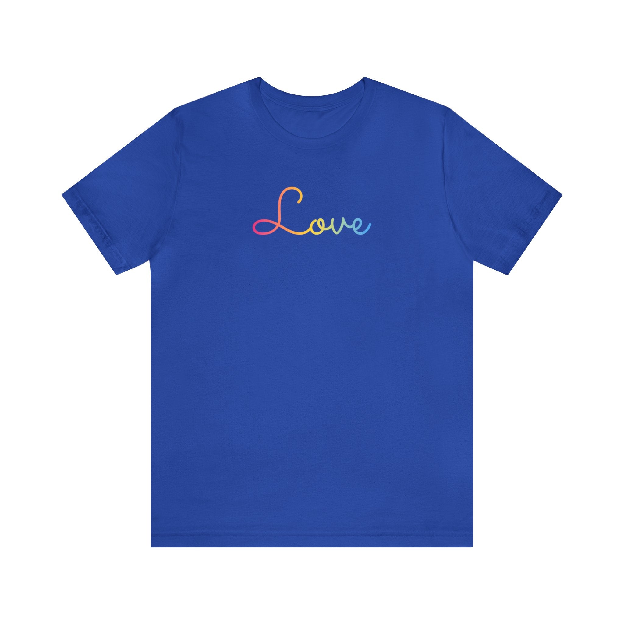 Pansexual Love Script Tee: Subtly Elegant Pride T-Shirt