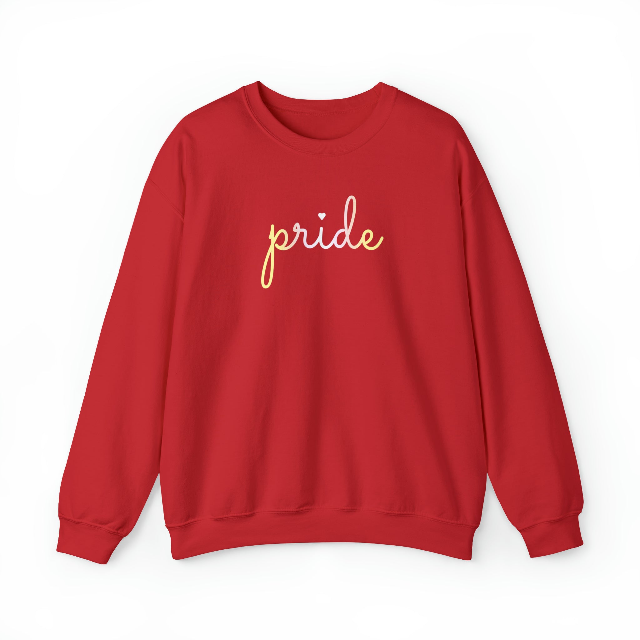 Pangender Pride Sweater: Flowing Cursive 'Pride' in Gradient Hues