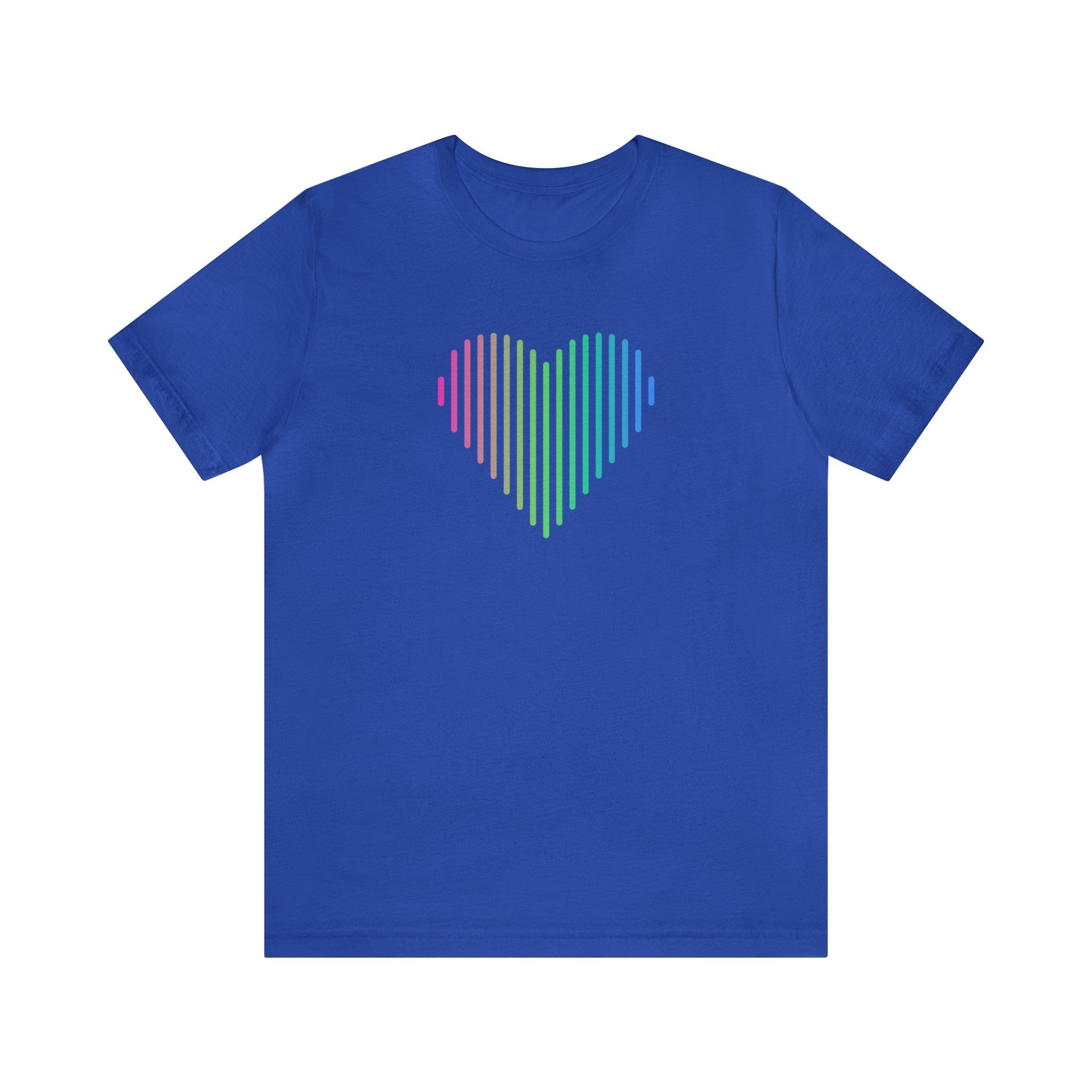 Polysexual Heart Lines T-Shirt: Pride Gradient Tee