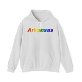 Arkansas Hoodie: Vibrant Pride Gradient Design