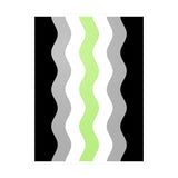 Agender Flag Ripple Decal: Wavey Pride Sticker