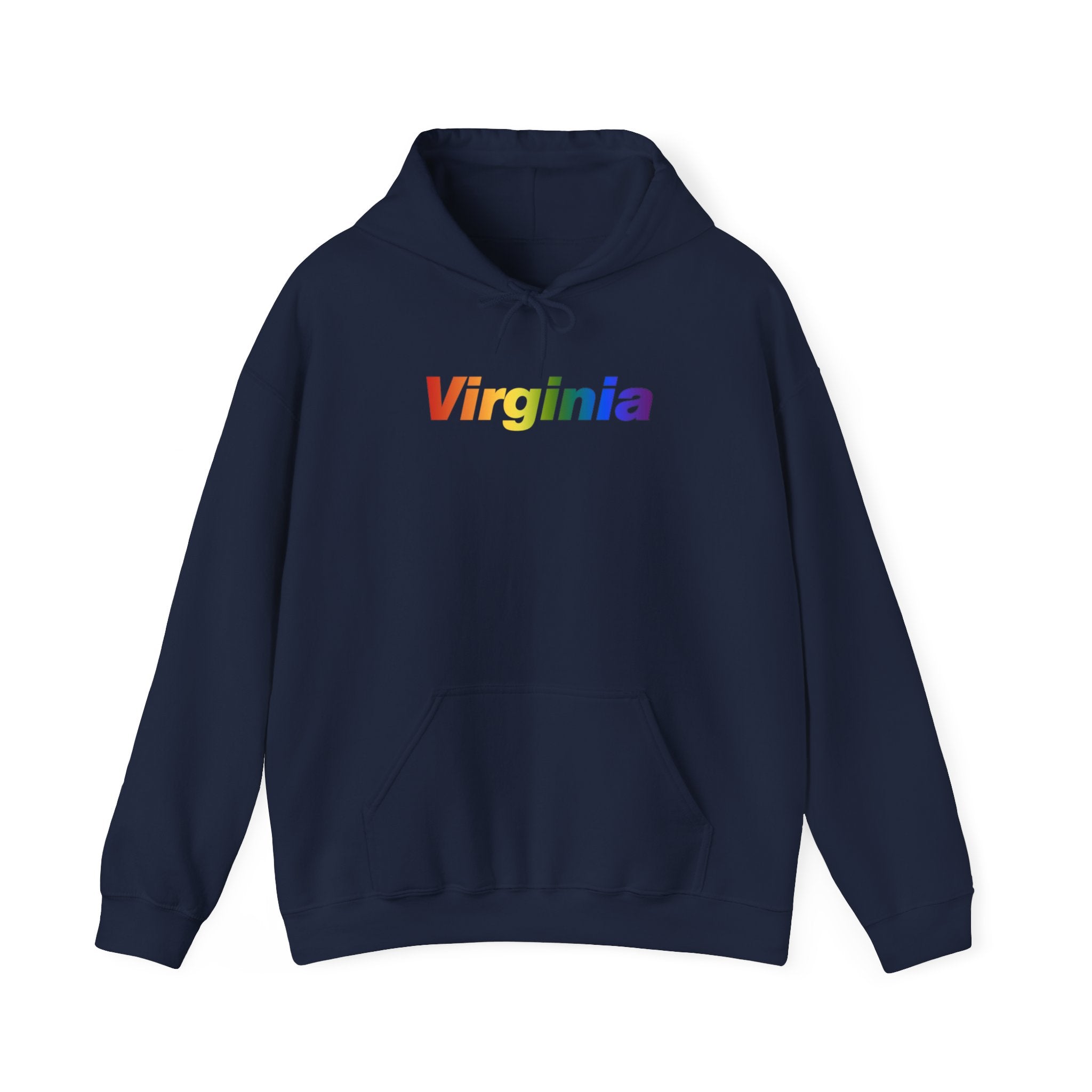 Virginia Hoodie: Vibrant Pride Gradient Design