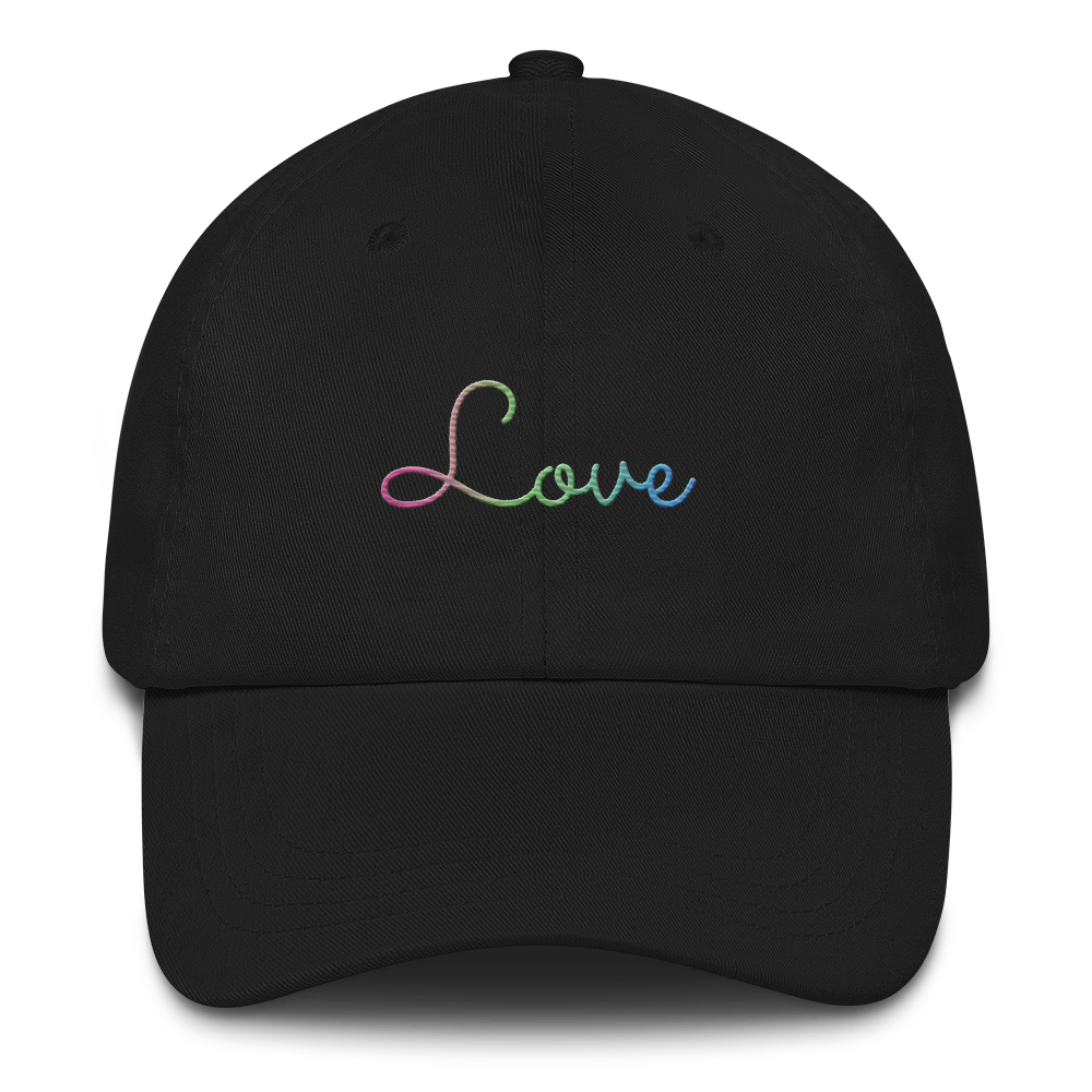 Polysexual Love Script Hat: Elegantly Embroidered Pride Cap