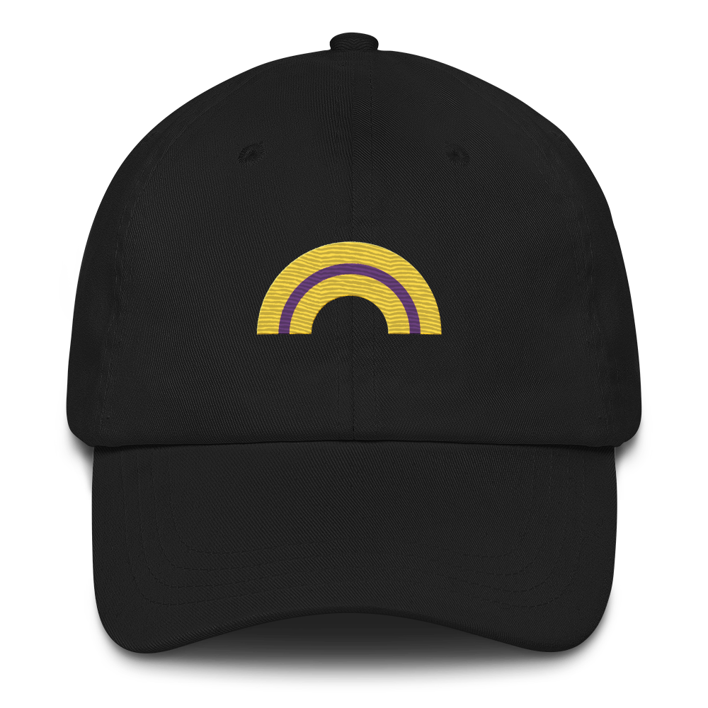 Embroidered Intersex Rainbow Hat: Pride Flag LGBTQ+ Design