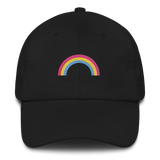 Embroidered Pansexual Rainbow Hat: Pride Flag LGBTQ+ Design