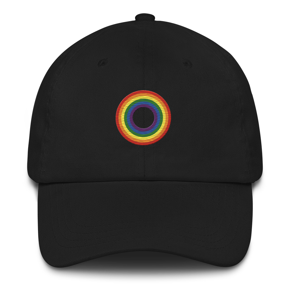 Embroidered Hat: LGBTQ+ Pride Ring Emblem Design