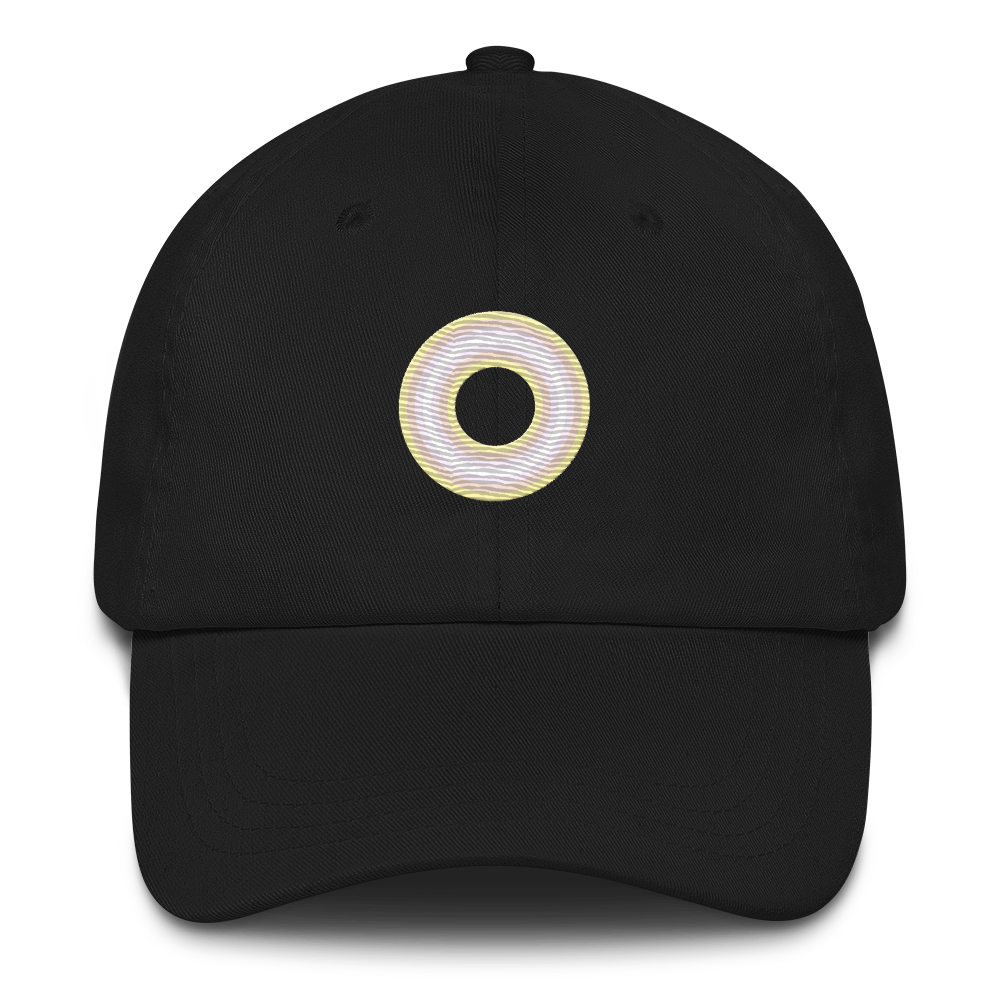 Embroidered Hat: Pangender Pride Ring Emblem Design