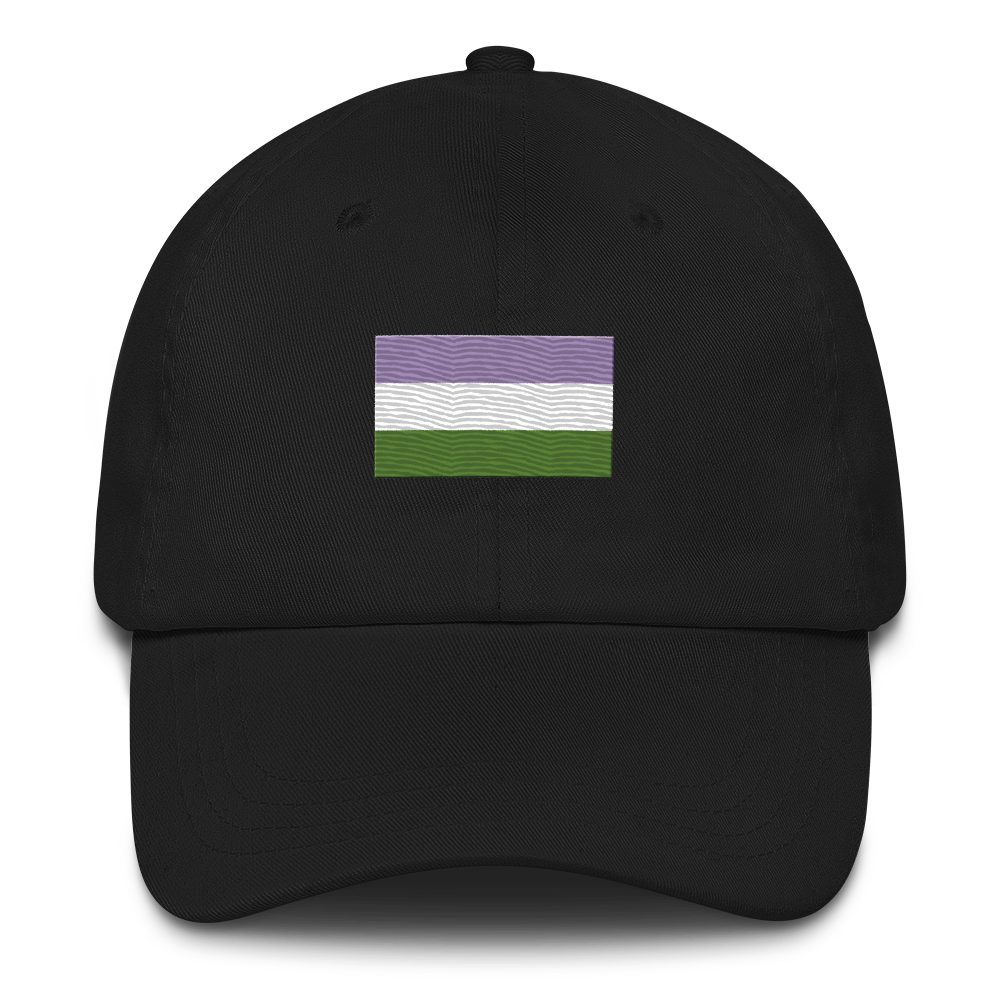 Genderqueer Pride Flag Embroidered Hat