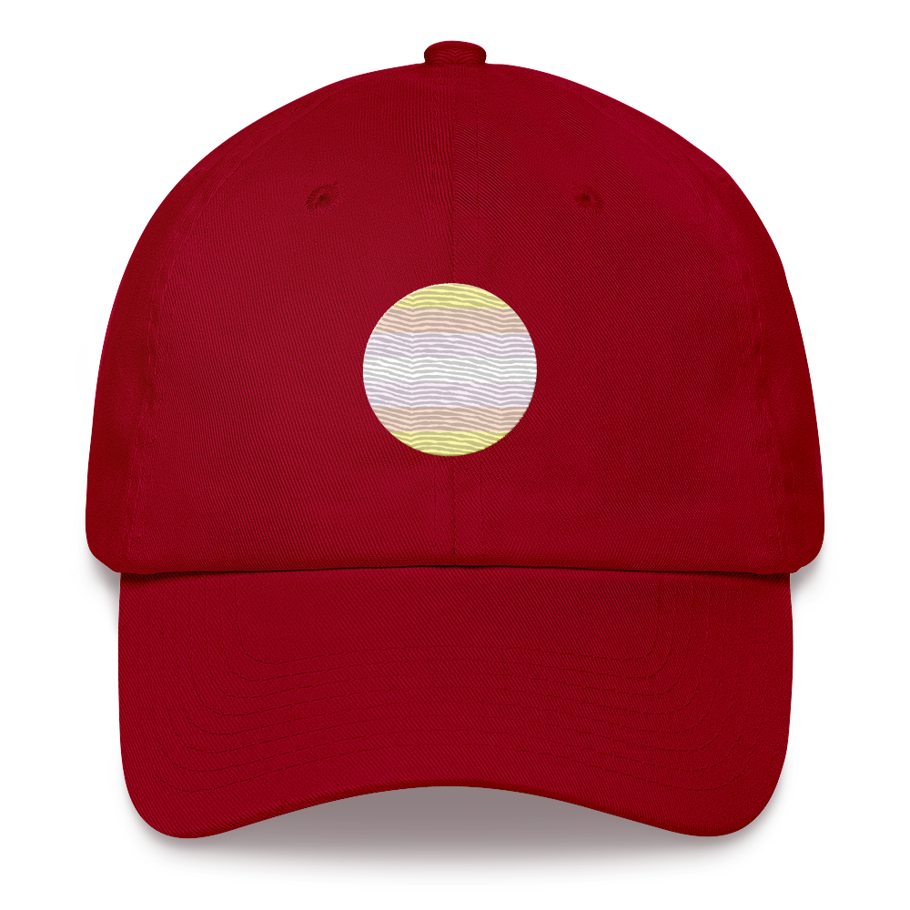 Pangender Flag Embroidered Circle Cap: Celebratory LGBTQ+ Pride Design