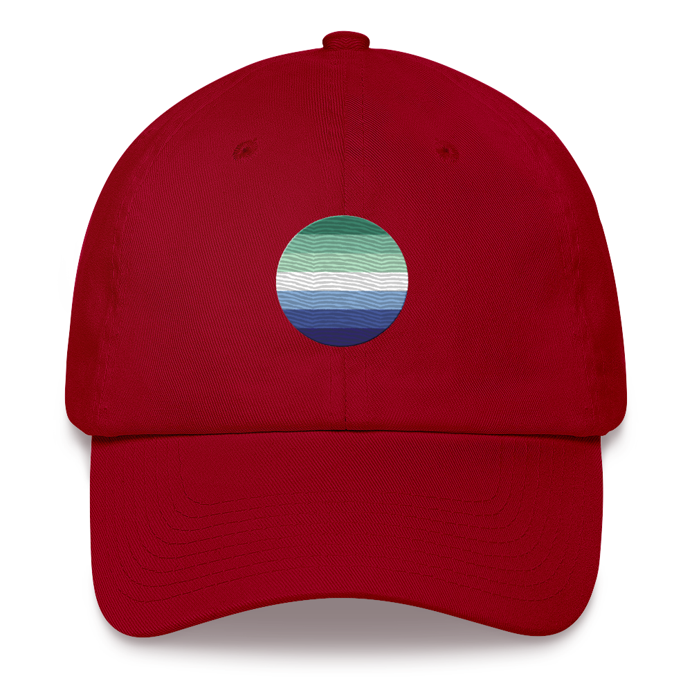 Gay Pride Flag Embroidered Circle Cap: Celebratory LGBTQ+ Pride Design