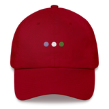 Embroidered Genderqueer Hat: Pride Flag Horizontal Circle Design