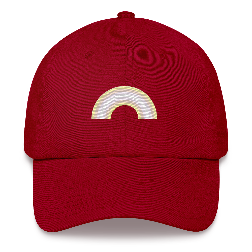 Embroidered Pangender Rainbow Hat: Pride Flag LGBTQ+ Design