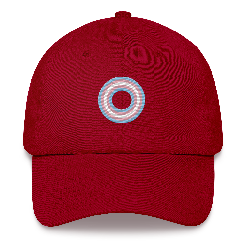 Embroidered Hat: Transgender Pride Ring Emblem Design