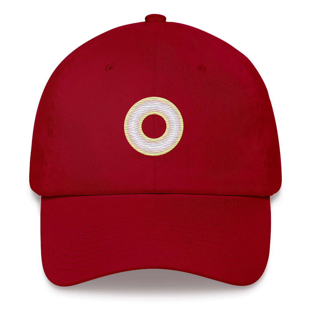 Embroidered Hat: Pangender Pride Ring Emblem Design